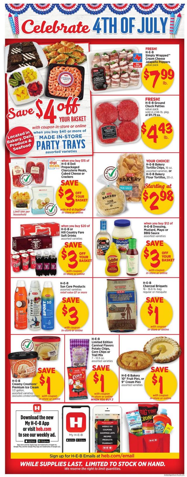 H-E-B Ad from 06/29/2022
