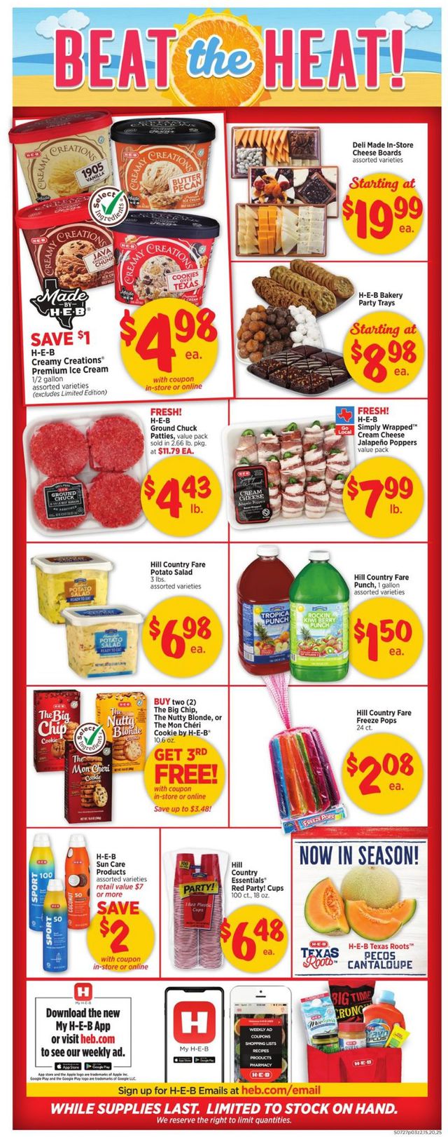H-E-B Ad from 07/27/2022