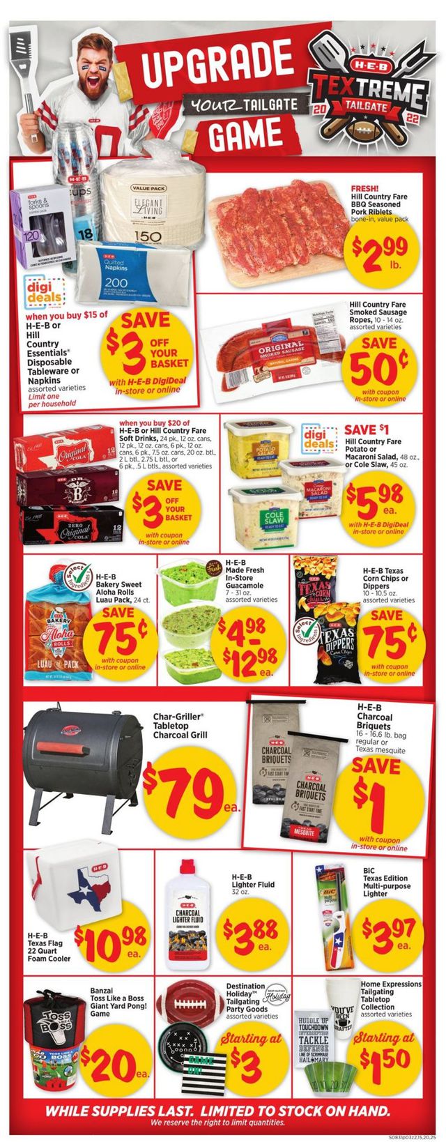 H-E-B Ad from 08/31/2022