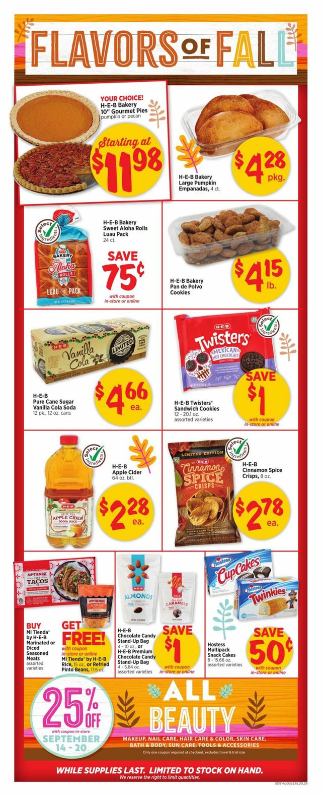 H-E-B Ad from 09/14/2022