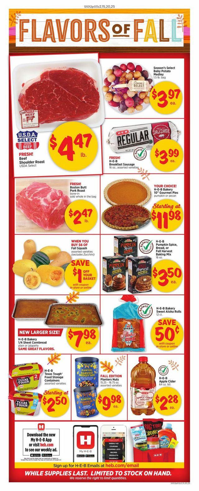 H-E-B Ad from 10/12/2022