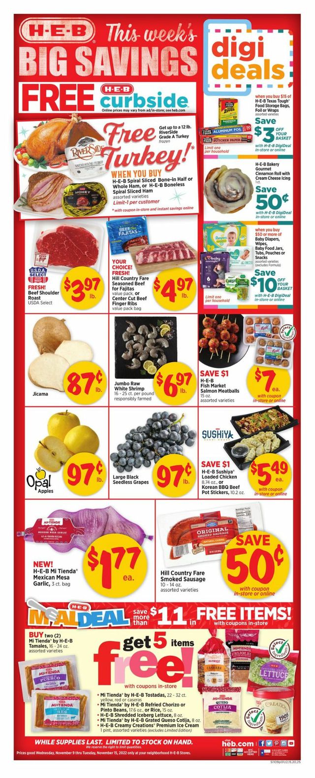 H-E-B Ad from 11/09/2022