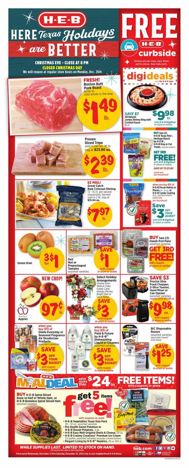 H-E-B Ad from 12/21/2022