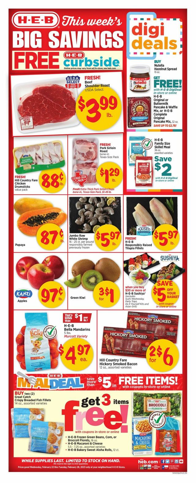 H-E-B Ad from 02/22/2023