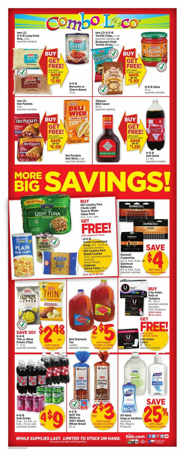 H-E-B Ad from 02/22/2023