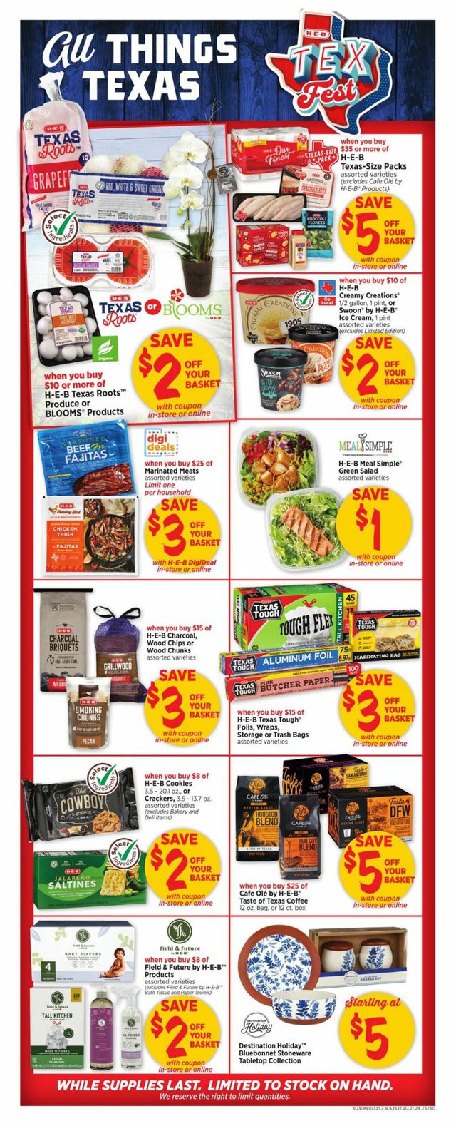 H-E-B Ad from 03/08/2023