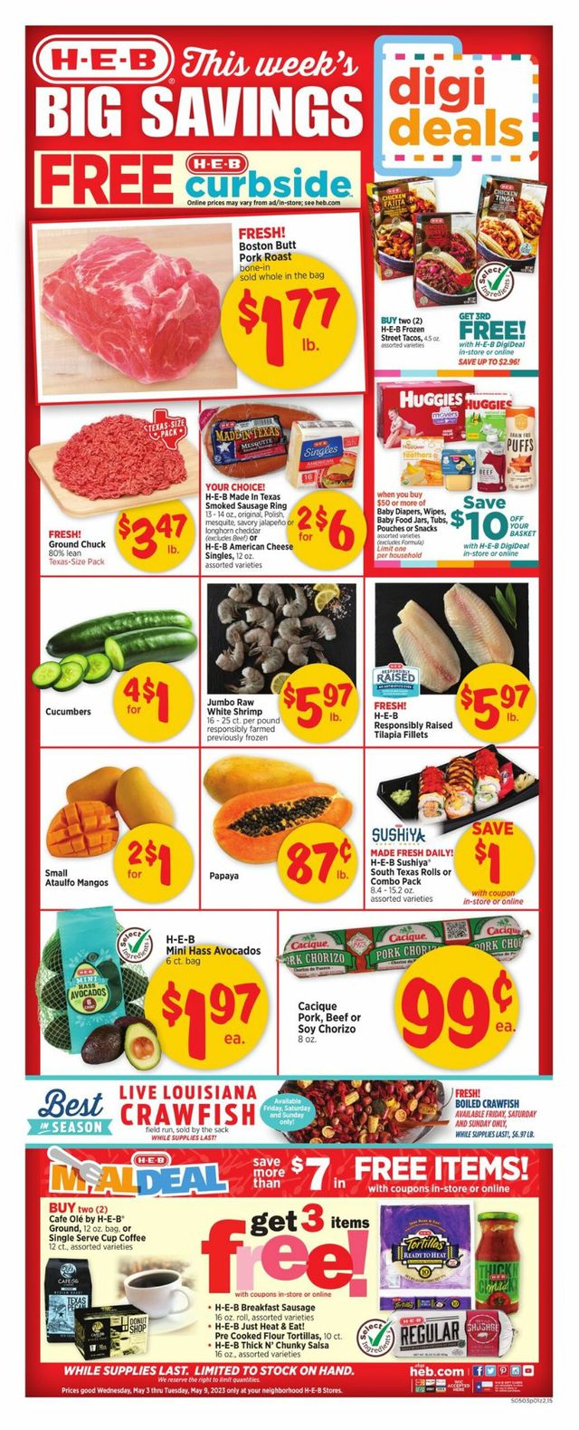 H-E-B Ad from 05/03/2023