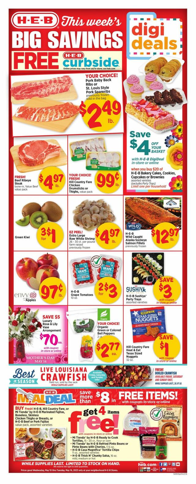 H-E-B Ad from 05/10/2023