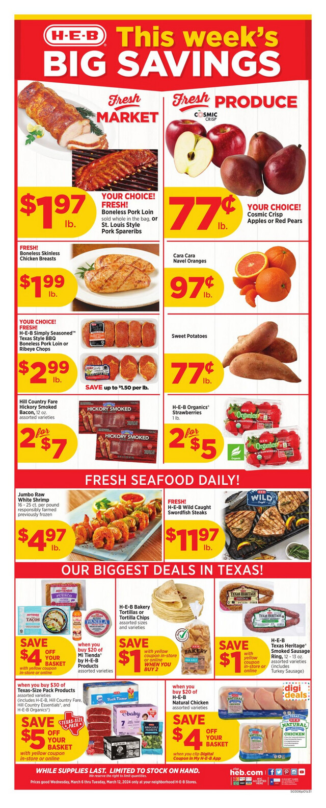 H-E-B Ad from 03/06/2024