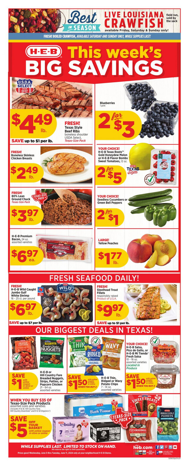H-E-B Ad from 06/05/2024