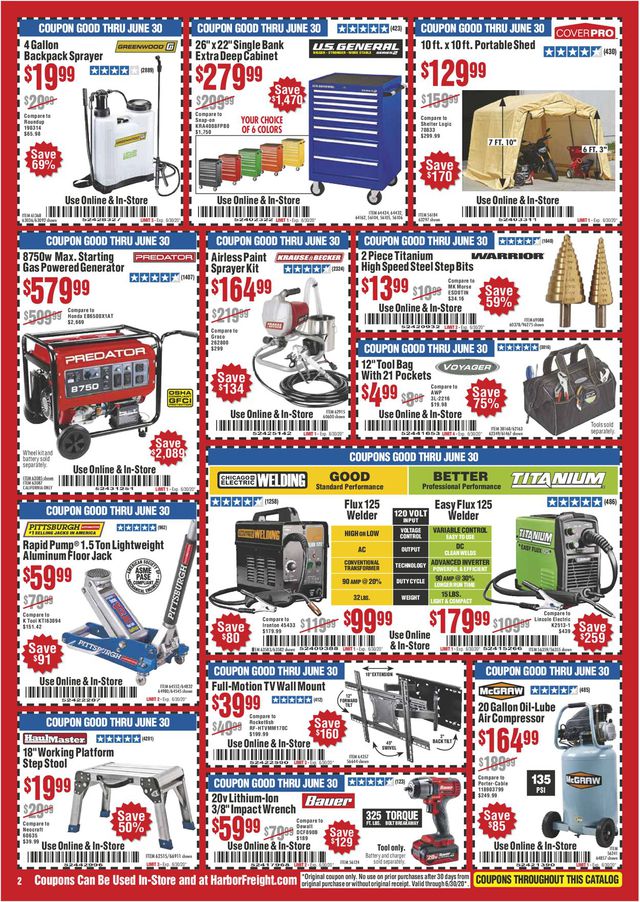 Harbor Freight Ad from 05/01/2020