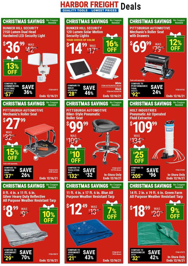 Harbor Freight Ad from 11/30/2021