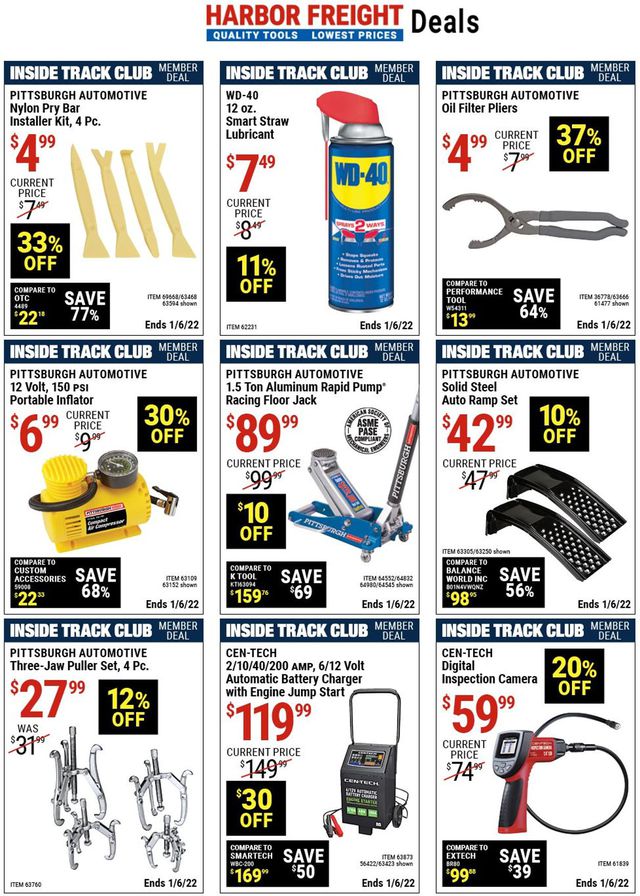 Harbor Freight Ad from 12/09/2021