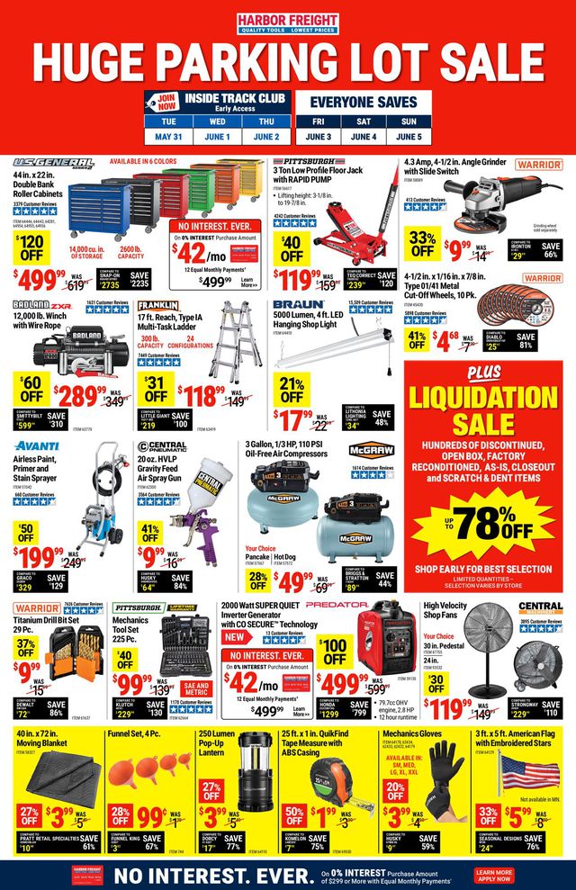 Harbor Freight Ad from 05/31/2022