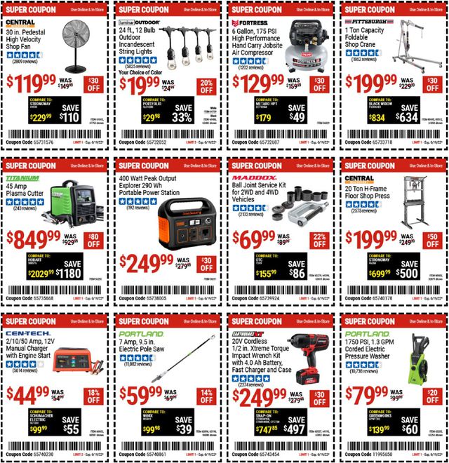 Harbor Freight Ad from 06/06/2022