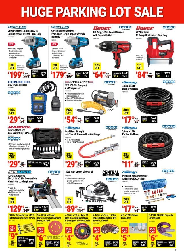 Harbor Freight Ad from 08/15/2022