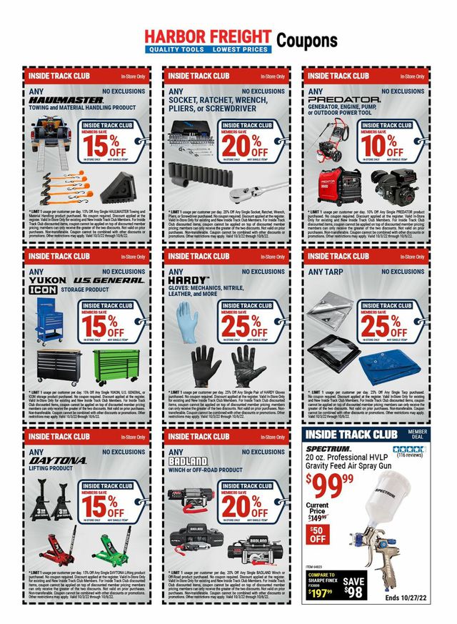 Harbor Freight Ad from 10/06/2022