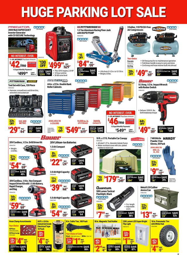 Harbor Freight Ad from 10/10/2022
