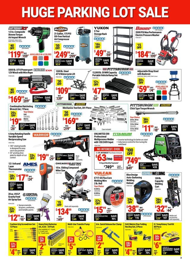 Harbor Freight Ad from 10/10/2022
