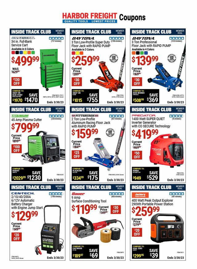 Harbor Freight Ad from 03/16/2023