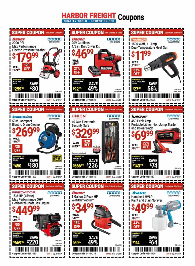 Harbor Freight Ad from 04/06/2023