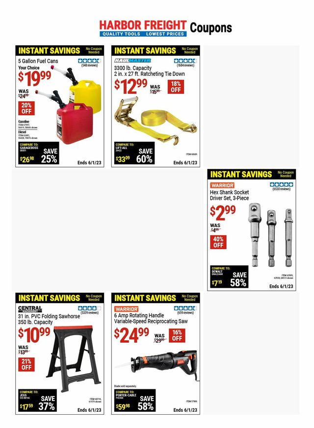 Harbor Freight Ad from 04/27/2023
