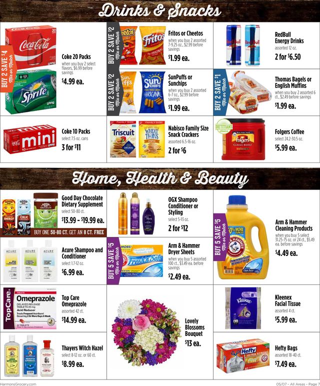 Harmons Ad from 05/07/2019