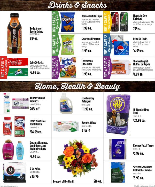 Harmons Ad from 09/10/2019