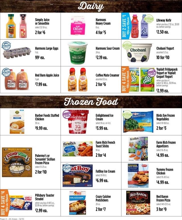 Harmons Ad from 12/10/2019