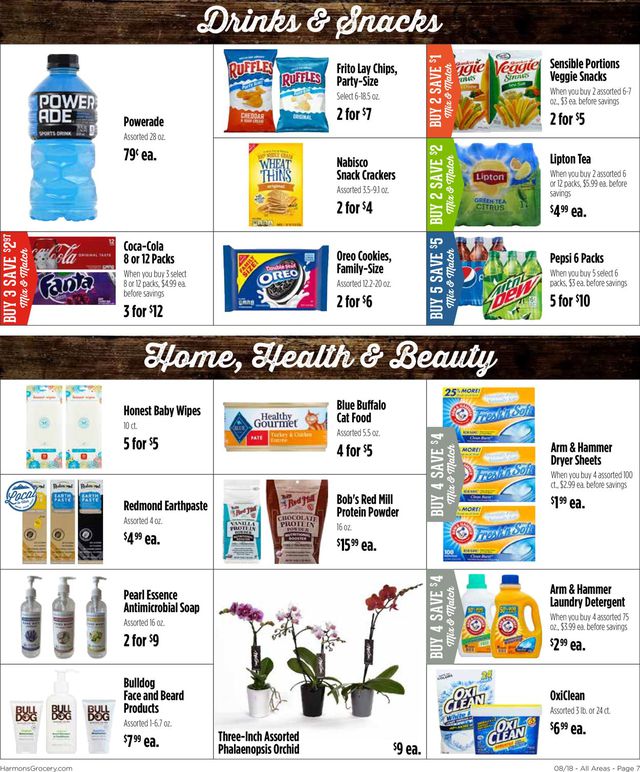 Harmons Ad from 08/18/2020