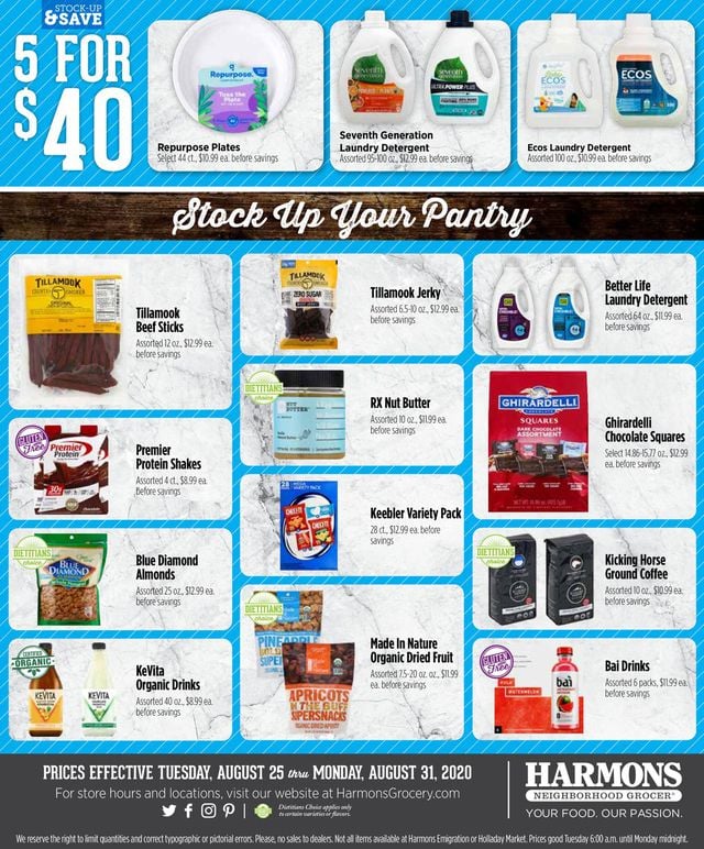 Harmons Ad from 08/25/2020