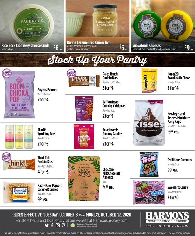 Harmons Ad from 10/06/2020