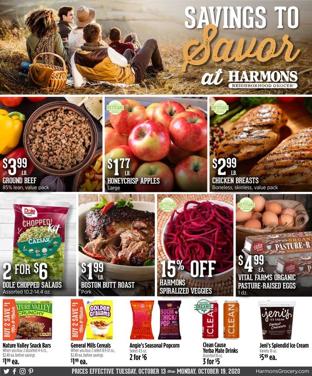 Harmons Ad from 10/13/2020