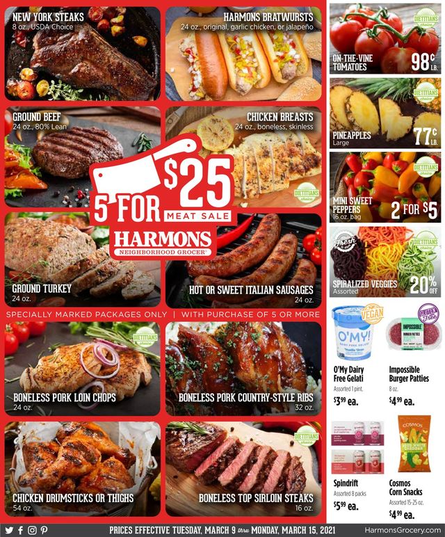 Harmons Ad from 03/09/2021
