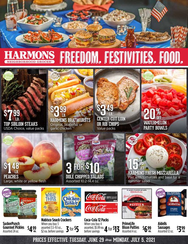 Harmons Ad from 06/29/2021