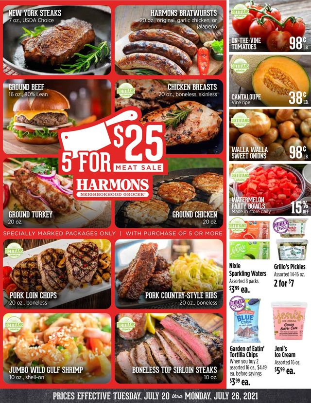 Harmons Ad from 07/20/2021