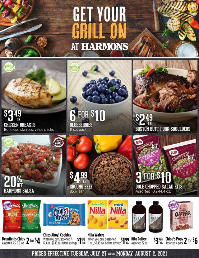 Harmons Ad from 07/27/2021