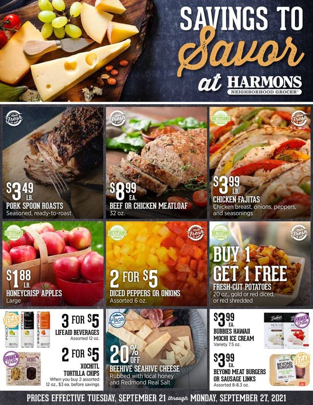 Harmons Ad from 09/21/2021