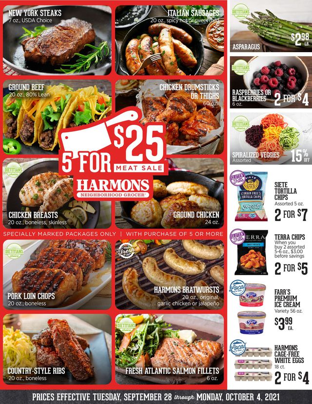 Harmons Ad from 09/28/2021