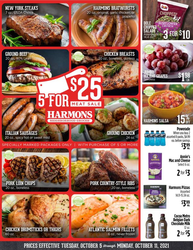 Harmons Ad from 10/05/2021