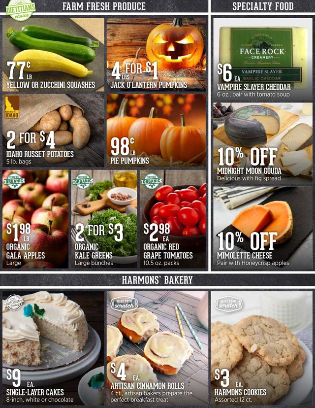 Harmons Ad from 10/12/2021