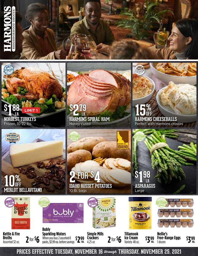 Harmons Ad from 11/18/2021