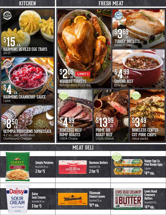 Harmons Ad from 11/18/2021