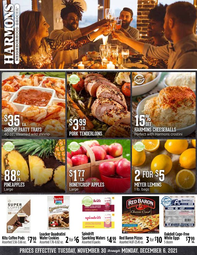 Harmons Ad from 11/30/2021