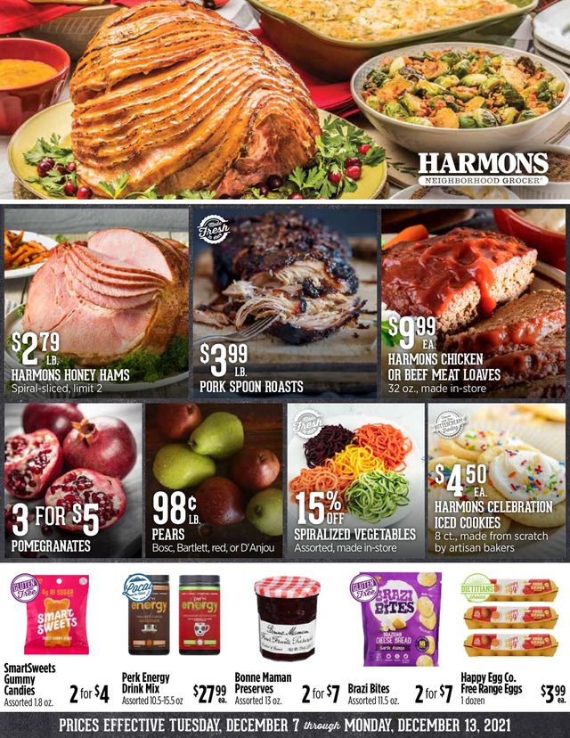 Harmons Ad from 12/07/2021