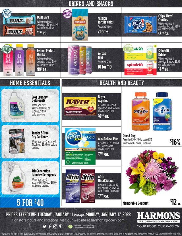 Harmons Ad from 01/11/2022