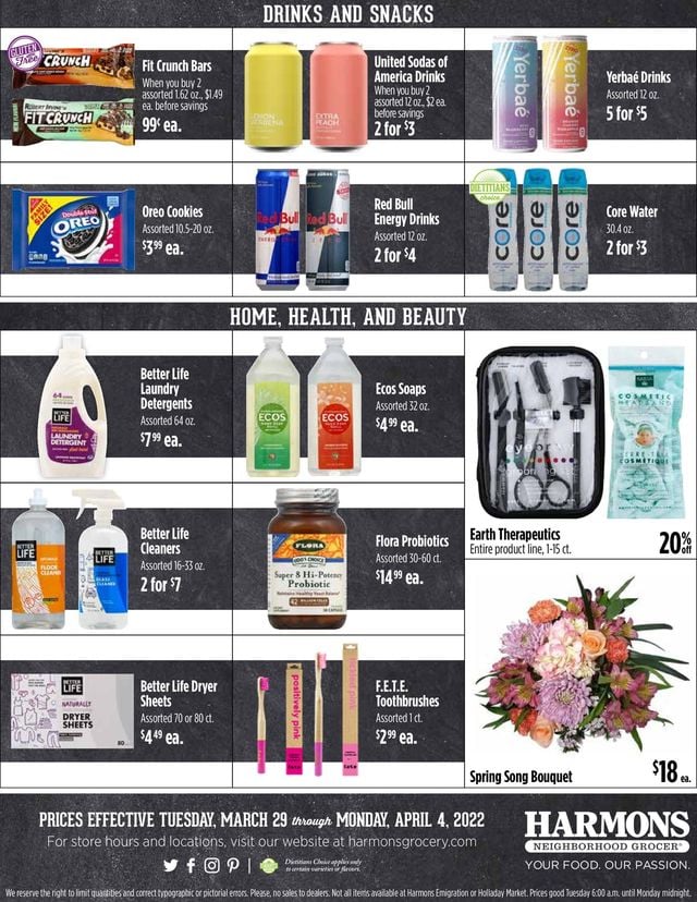 Harmons Ad from 03/29/2022