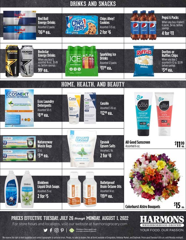 Harmons Ad from 07/26/2022