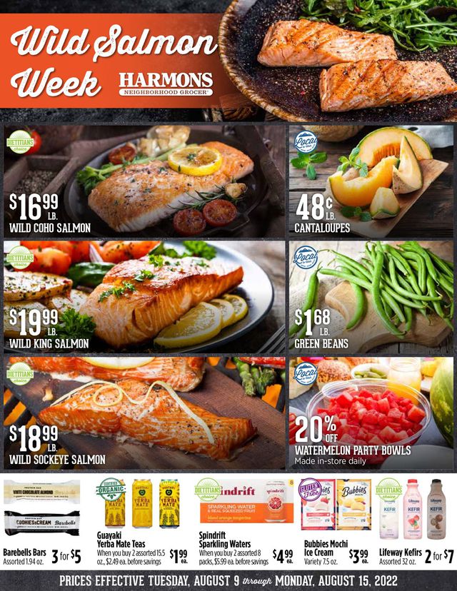 Harmons Ad from 08/09/2022