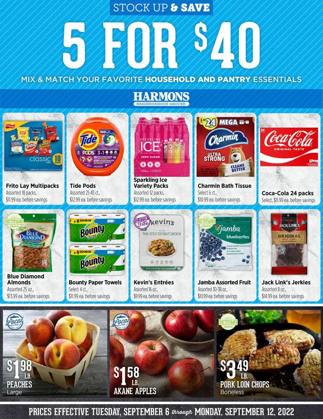 Harmons Ad from 09/06/2022